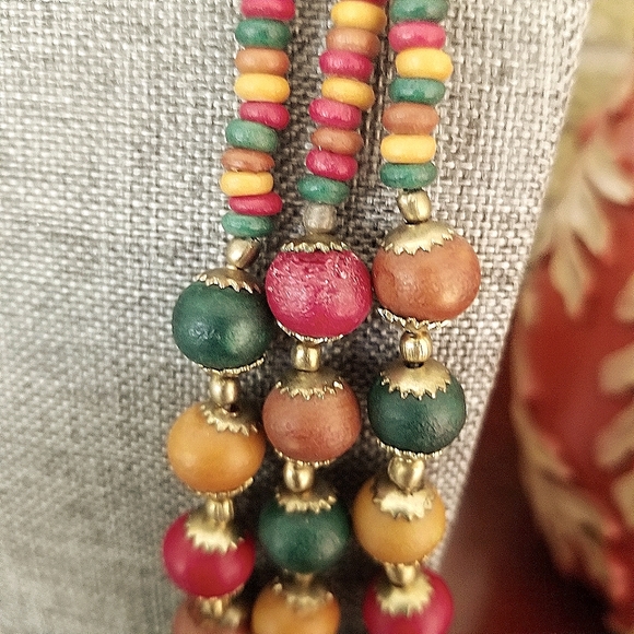 Layered, Multi Strand Beaded Necklace - Picture 6 of 13